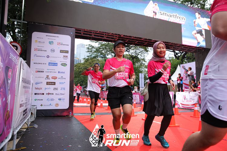 Race photo from Smartfren Run 2024