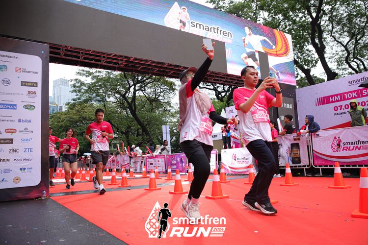 Race photo from Smartfren Run 2024