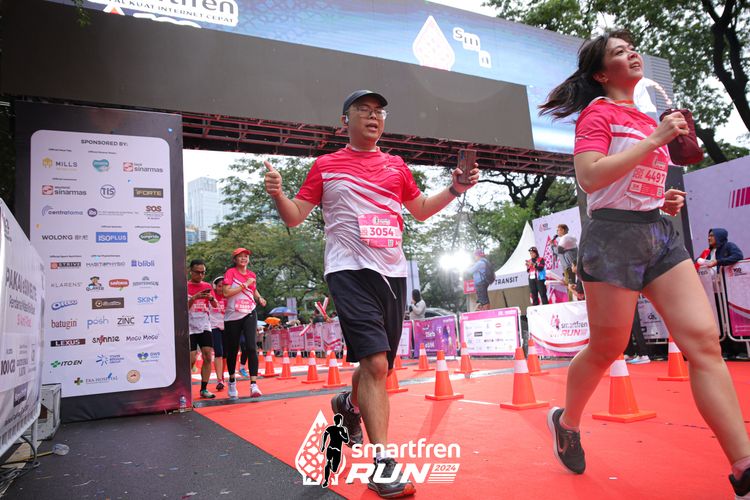 Race photo from Smartfren Run 2024