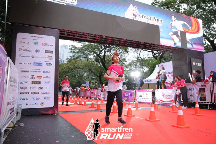 Race photo from Smartfren Run 2024