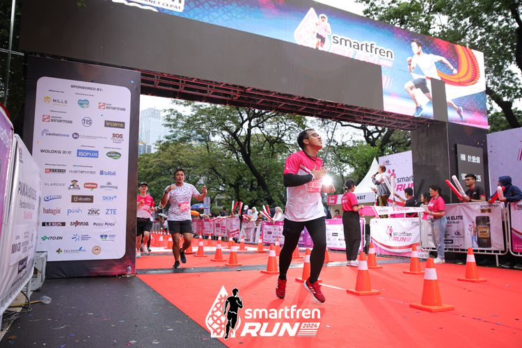 Race photo from Smartfren Run 2024