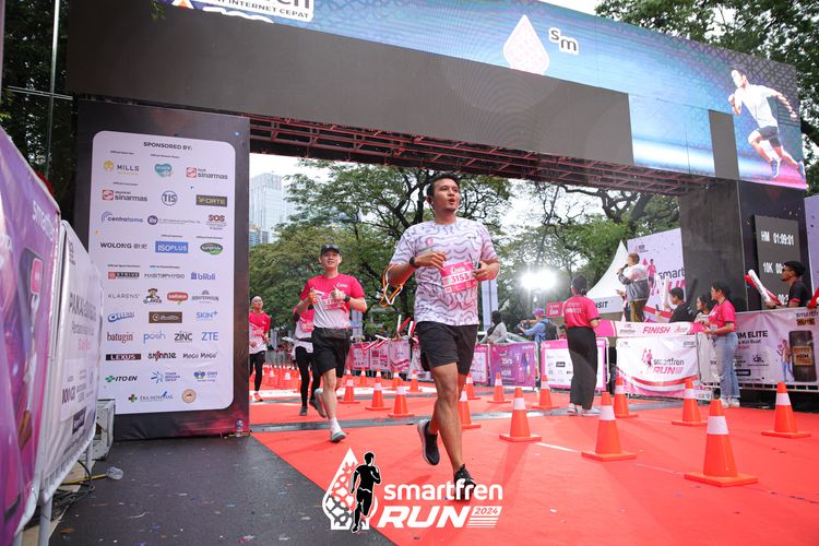 Race photo from Smartfren Run 2024