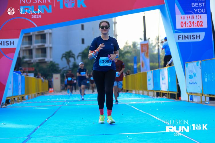 Race photo from Nu Skin Run 10K