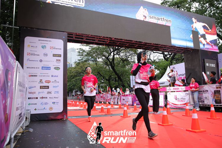 Race photo from Smartfren Run 2024