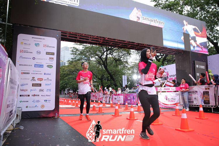 Race photo from Smartfren Run 2024