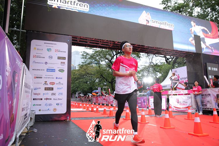 Race photo from Smartfren Run 2024
