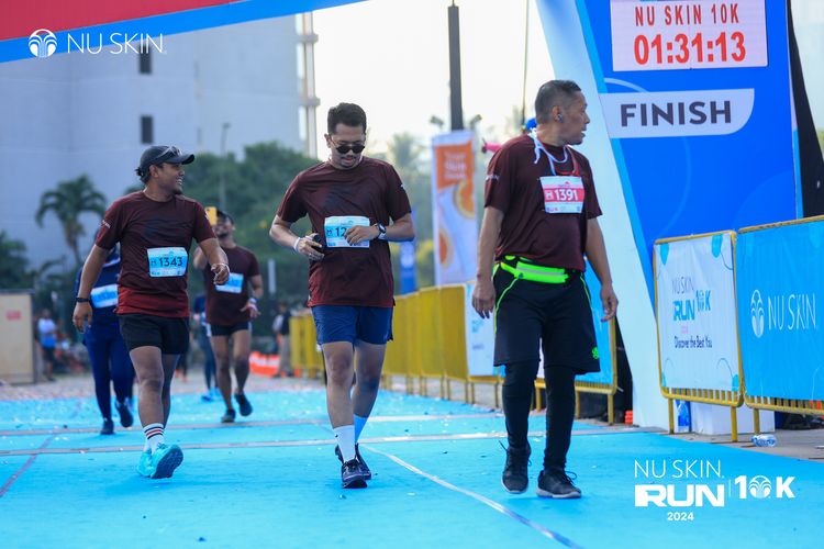Race photo from Nu Skin Run 10K