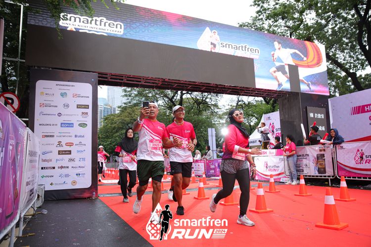Race photo from Smartfren Run 2024