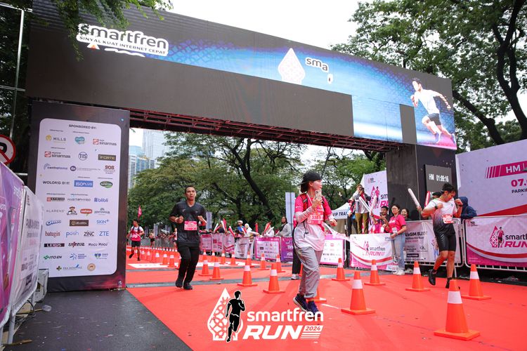 Race photo from Smartfren Run 2024