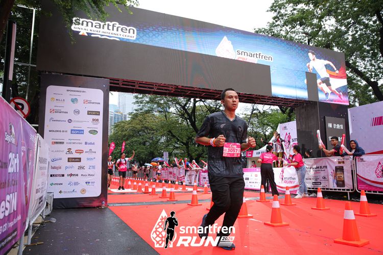 Race photo from Smartfren Run 2024