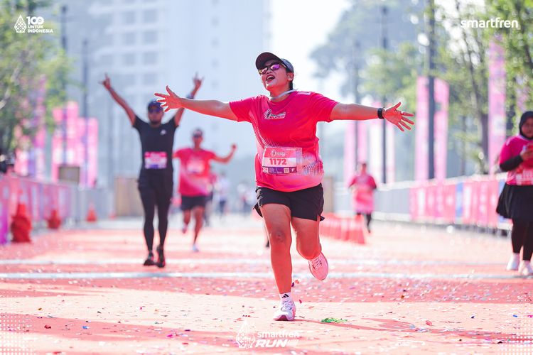 Race photo from Smartfren Run 2025 