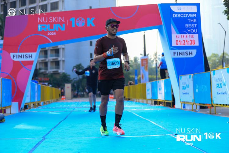 Race photo from Nu Skin Run 10K