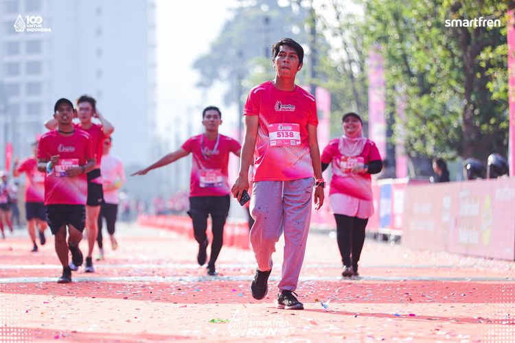 Race photo from Smartfren Run 2025 
