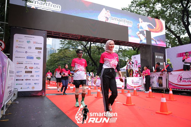 Race photo from Smartfren Run 2024