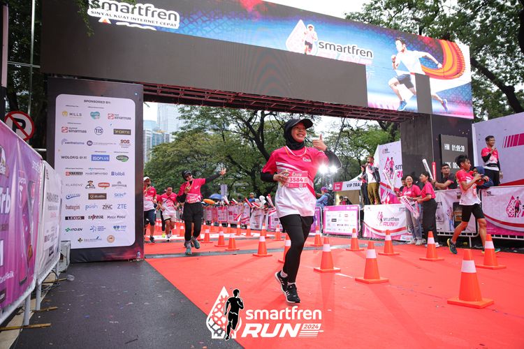 Race photo from Smartfren Run 2024
