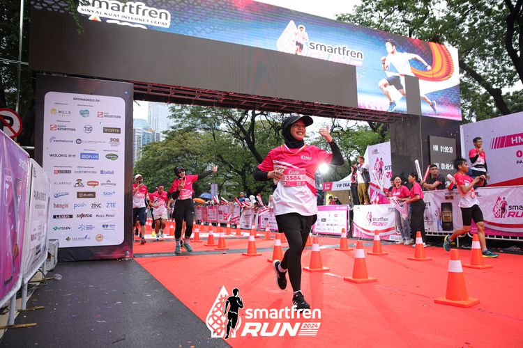 Race photo from Smartfren Run 2024