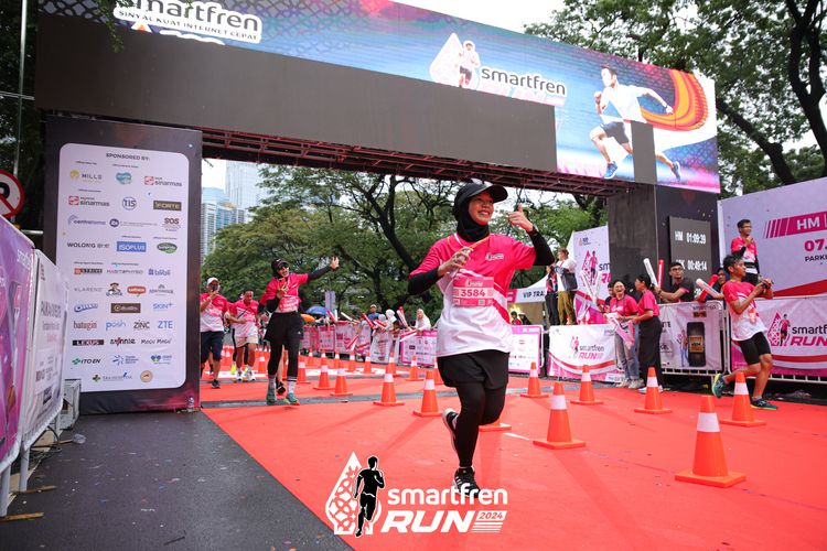 Race photo from Smartfren Run 2024