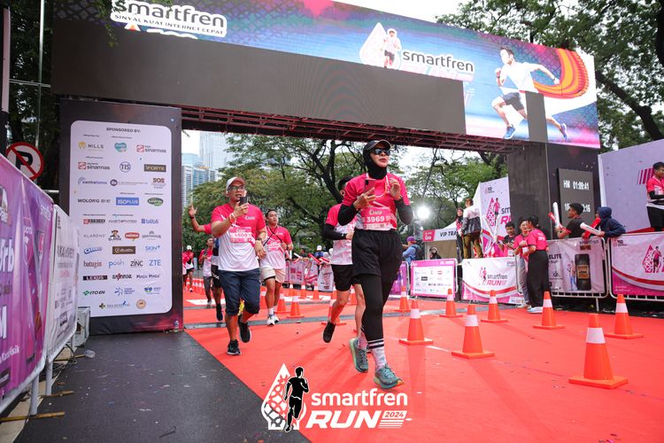 Race photo from Smartfren Run 2024