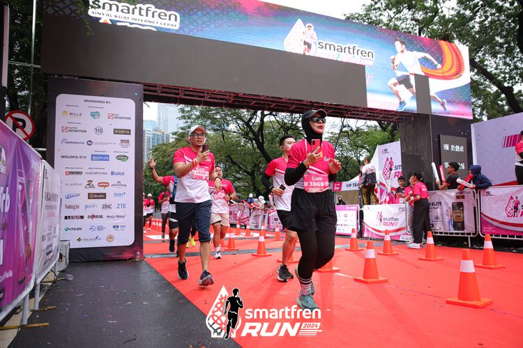 Race photo from Smartfren Run 2024