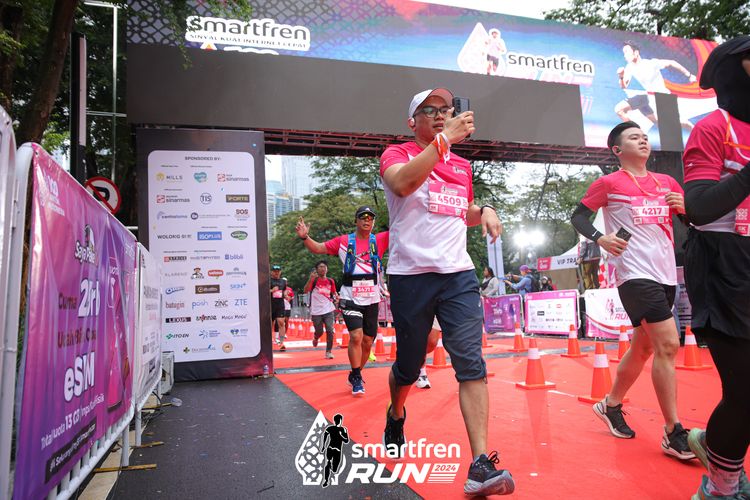 Race photo from Smartfren Run 2024