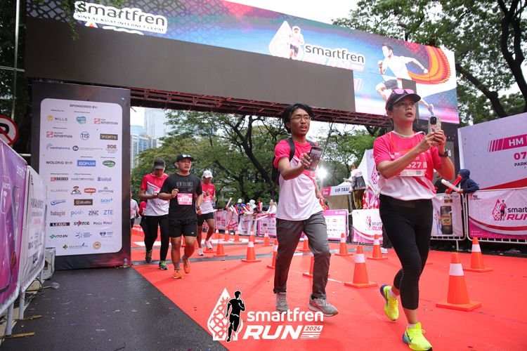 Race photo from Smartfren Run 2024