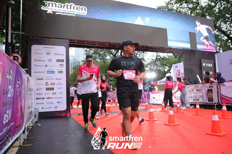 Race photo from Smartfren Run 2024