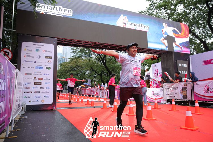 Race photo from Smartfren Run 2024