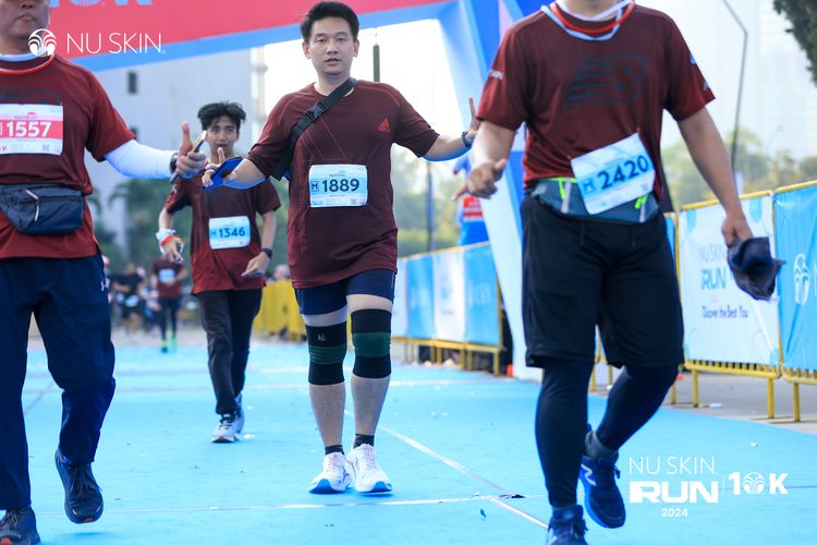 Race photo from Nu Skin Run 10K