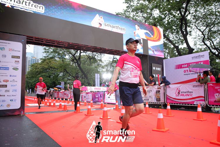 Race photo from Smartfren Run 2024