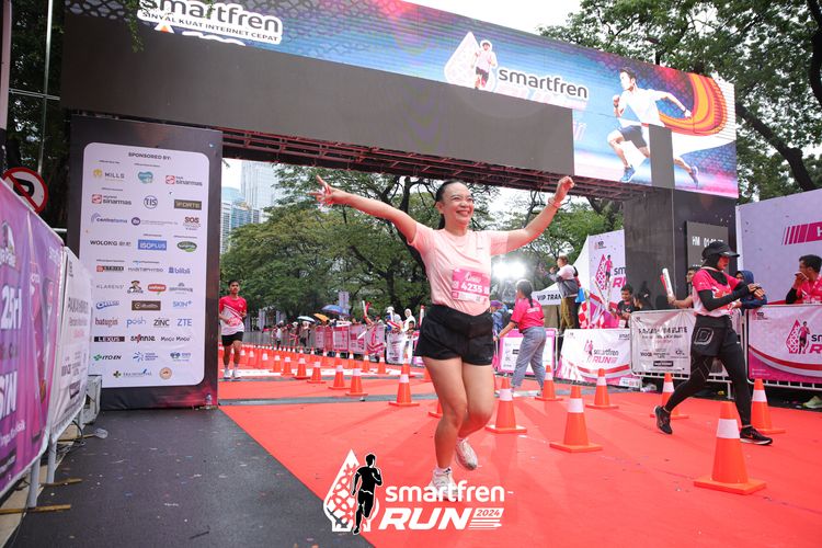 Race photo from Smartfren Run 2024