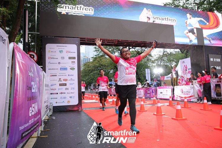 Race photo from Smartfren Run 2024