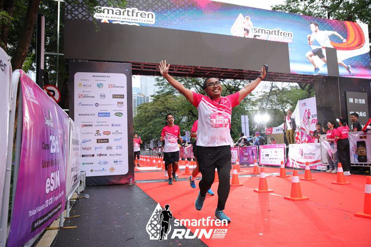 Race photo from Smartfren Run 2024