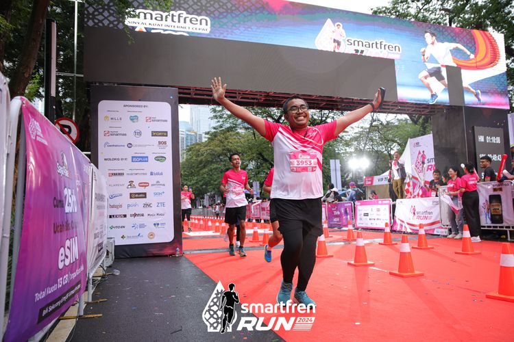 Race photo from Smartfren Run 2024