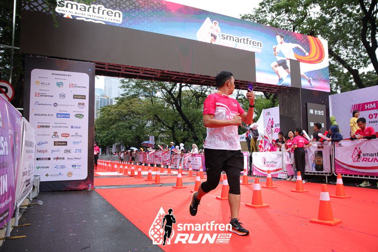 Race photo from Smartfren Run 2024