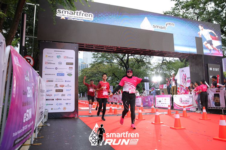 Race photo from Smartfren Run 2024
