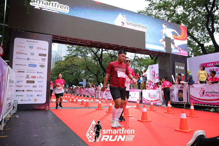 Race photo from Smartfren Run 2024