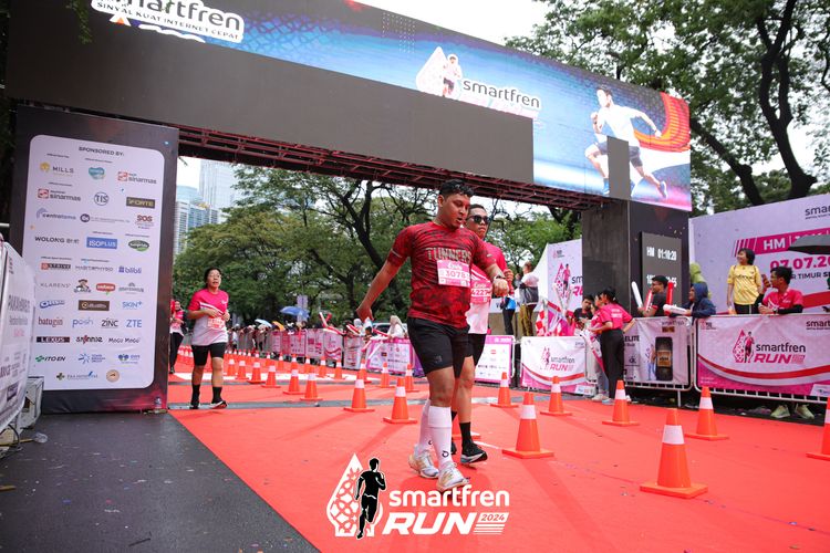 Race photo from Smartfren Run 2024
