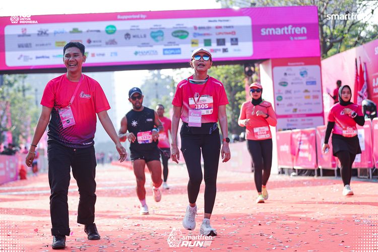 Race photo from Smartfren Run 2025 