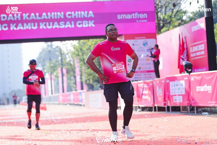 Race photo from Smartfren Run 2025 