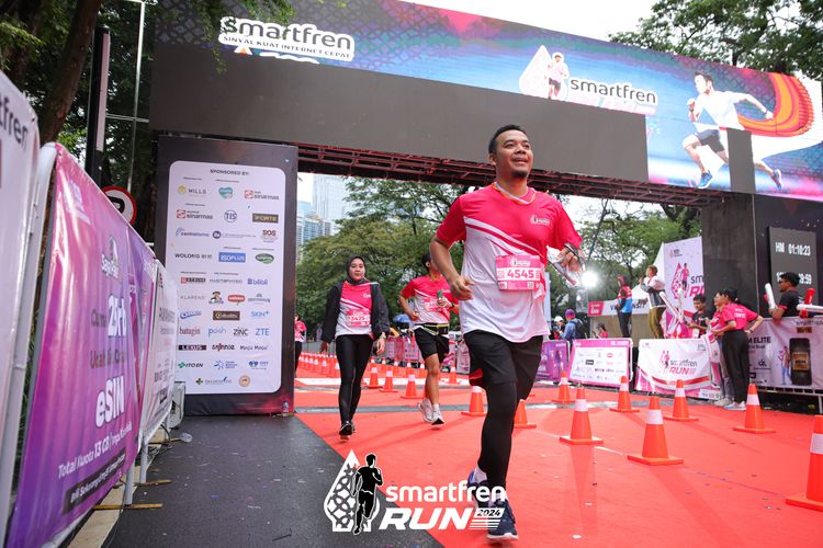 Race photo from Smartfren Run 2024