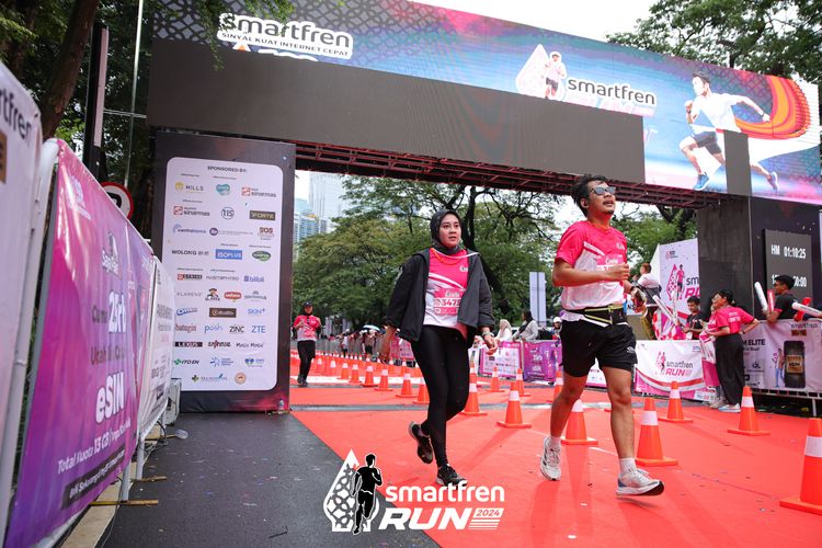 Race photo from Smartfren Run 2024