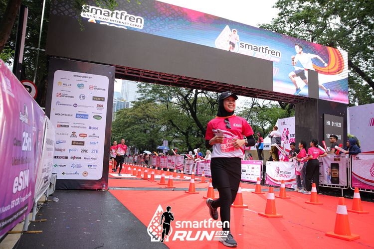 Race photo from Smartfren Run 2024