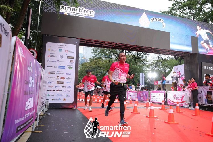 Race photo from Smartfren Run 2024