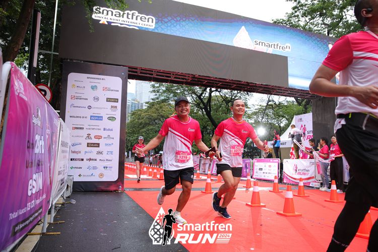 Race photo from Smartfren Run 2024