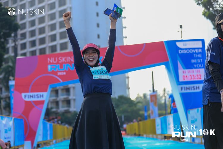 Race photo from Nu Skin Run 10K