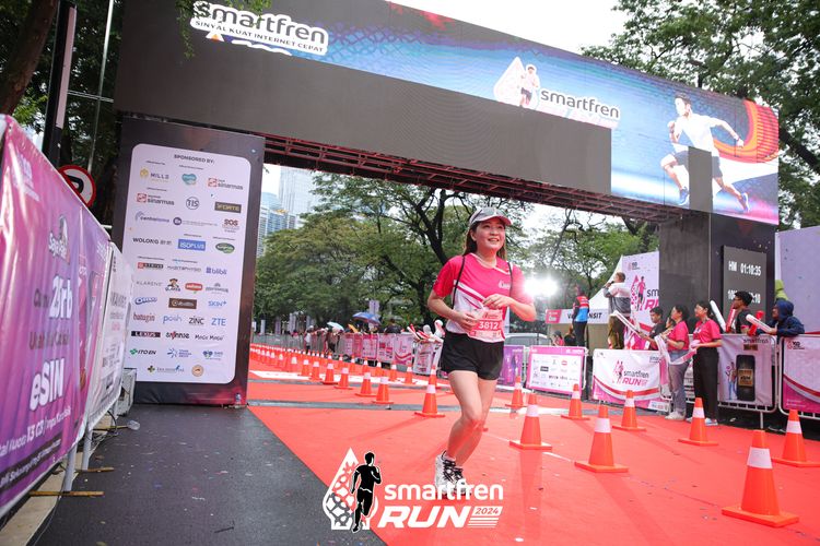Race photo from Smartfren Run 2024