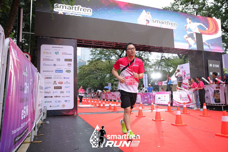 Race photo from Smartfren Run 2024