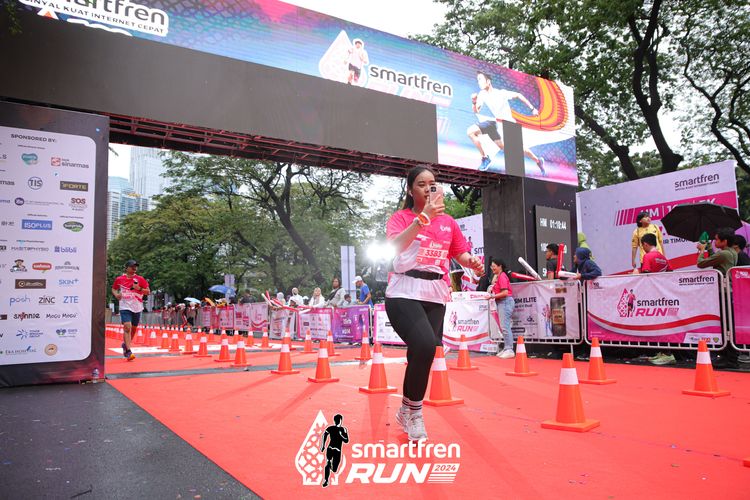 Race photo from Smartfren Run 2024