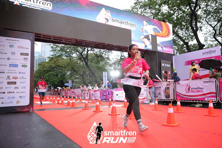 Race photo from Smartfren Run 2024