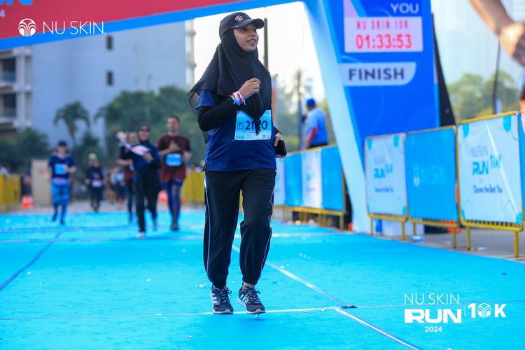 Race photo from Nu Skin Run 10K